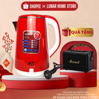 Ấm JIPLAI THÁI Siêu Tốc Cao Cấp 2.5L, Ấm Đun nước 2 Lớp Loại Lớn, Nồi Đun Nươc Tiện Lợi