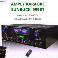 Âm ly karaoke bluetooth Gunssi - Sunbuck 999BT, Đẩy liền vang, Âm ly công suất lớn, amply karaoke