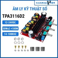 Âm ly kỹ thuật số  TPA3116D2 2*50W + 100W 2.1 Class D 12V-24VDC