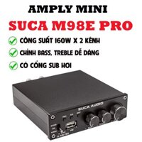 Âm ly Suca M98E pro Công suất 160w Mỗi Kênh Đọc usb và Có blutooth Nghe nhạc cực hay
