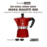 Ấm Moka Bialetti Express đỏ 3 cup chính hãng