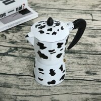 Ấm Moka Pot Bialetti Mukka Express - ấm pha Cappuccino/Latte thủ công (vân bò sữa)