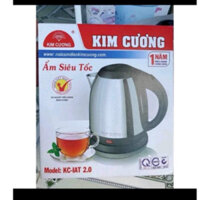 ẤM NẤU NƯỚC SIÊU TỐC KIM CƯƠNG KC-IAT 2.0(2l) ấm tự động ngắt điện khi nước sôi nấu nhanh