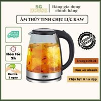 Ấm Nước Siêu Tốc Binh Dun Sieu Toc Ấm đun nước siêu tốc KAW 2L  Chất Liệu Thủy Tinh Chống Vỡ Có Đèn Led Tiết Kiệm Điện - Bảo Hành 1 Đổi 1 Trong 7 Ngày