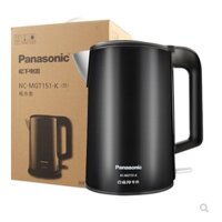 Ấm nước siêu tốc Panasonic NC-MGT151-K, dung tích 1.5 lít, 2 lớp chống nóng, inox 304, Hàng nhập khẩu chánh hãng