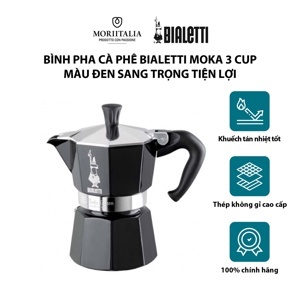 Ấm pha cà phê bialetti moka 3 cup 0004952