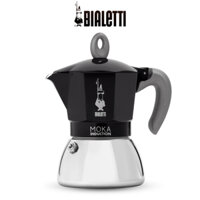 Ấm pha cà phê Bialetti Moka Induction Black 4 cup - Hàng chính hãng