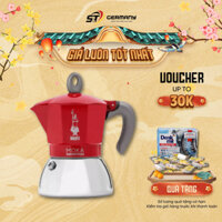 Ấm Pha Cà Phê Bialetti Moka Pot Induction Nội Địa Đức, Bình Đun Cafe Bếp Từ Siêu Tốc Nhỏ Gọn GermanySnT