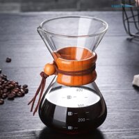 Ấm Pha Cà Phê Espresso 400ml Bằng Thủy Tinh Chịu Nhiệt