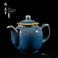 Ấm pha trà đổi lò, bộ ấm trà gốm sứ đơn, bình lọc gia dụng, bình sứ dung tích lớn, ấm trà sứ kung fu bình trà gốm ấm sứ trắng