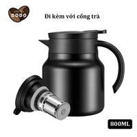 Ấm pha trà giữ nhiệt bộ lọc tích hợp Ấm trà giữ nhiệt 800ML Bình nước giữ nhiệt inox 316 Thermos DODO