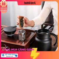 Ấm pha trà giữ nhiệt bộ lọc tích hợp Ấm trà giữ nhiệt 1L Bình nước giữ nhiệt inox 304 Thermos DODO