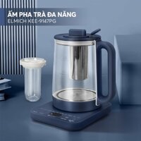 Ấm Pha Trà Giữ Nhiệt Elmich KEE-9146 (1,6L) / KEE-9147 (1,8L) (Ấm Đun Siêu Tốc Thủy Tinh, Công Suất 800W)