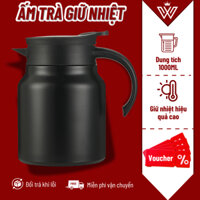 Ấm pha trà giữ nhiệt inox 316 dung tích 1000 ML t hàng cao cấp - Ca nước giữ nhiệt đựng nước nóng