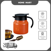 Ấm Pha Trà Giữ Nhiệt Inox Dung Tích 1l Có Lưới Lọc, Bình Pha Trà Giữ Nhiệt Cao Cấp Giữ Nhiêt Có Tay Cầm Cực Tiện