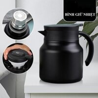 Ấm pha trà giữ nhiệt Inox, Bình pha trà giữ nhiệt có lưới lọc bằng Inox (Màu ngẫu nhiên)