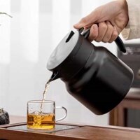 Ấm Pha Trà Giữ Nhiệt TBNGOOD Có Lõi Lọc Trà, Bình Đun Nước Siêu Tốc  Inox 316 2 Lớp Cách Nhiệt Dung Tích 1000