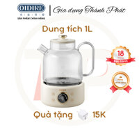 Ấm pha trà OIDIRE ODI-HC01, 1.0L, lõi lọc inox 304, nấu nước, nấu trà, bình trà giữ nhiệt, ấm điện thủy tinh pha cafe
