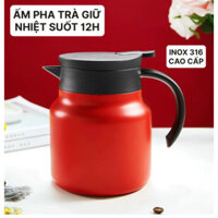 ẤM PHA TRÀ PHA CÀ PHÊ CÓ LƯỚI LỌC BẰNG INOX 304 KHÔNG GỈ AN TOÀN SỨC KHOẺ - BÌNH PHA TRÀ CÓ LÕI LỌC TRÀ DUNG TÍC