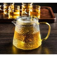 Ấm Pha Trà Thủy Tinh Cao Cấp Đun Được Trên Bếp Từ Có Lõi Lọc 450ml