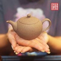 Ấm Pha Trà Trăng Tròn 180ml và 350ml - Ấm Hồng Sa Bách Niên - Ấm Bát Tràng, Đất Phù Sa sông Hồng