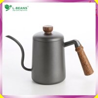 Ấm rót nước pha cà phê cổ ngỗng L-Beans SD-600 Thép không gỉ - Dung tích 600ml - HÀNG CHÍNH HÃNG