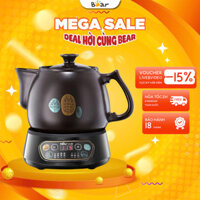 Ấm Sắc Thuốc 3.5L Bear JYH-B40Q1 (SB-AST35)- Đế Rời Giữ Ấm Làm Bằng Gốm Sứ- Hẹn Giờ- BH 18 Tháng
