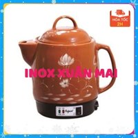 Ấm Sắc Thuốc Bắc 3L2 có chuông reo Gốm Bát Tràng Cao Cấp Fujishi