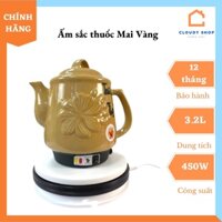 Ấm sắc thuốc Trường Thọ Mai Vàng BA -86MV 3,2 Lít - Tiện lợi, dễ sử dụng