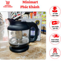 ẤM SIÊU TỐC 1.2L THỦY TINH KÈM LÕI LỌC PHA TRÀ (đèn led) 1.2L DOZZI Minimart Phúc Khánh