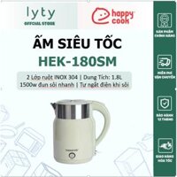 Ấm siêu tốc 2 lớp 1.8L cao cấp Happy cook HEK-180SM