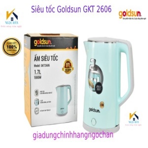 Ấm siêu tốc 2 lớp Goldsun GKT2606 1.7L