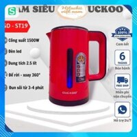 Ấm Siêu Tốc 2 Lớp Guckoo 2.5 LIT Ấm Đun Nước Siêu Tốc Công Suất Lớn 1500W Tiết Kiệm Điện ST19 SUVADO