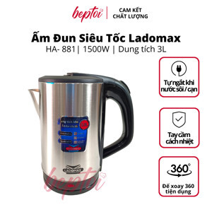 Ấm siêu tốc 3L Ladomax HA-881