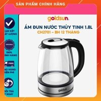 ẤM SIÊU TỐC, ẤM ĐUN NƯỚC THỦY TINH GOLDSUN CH2701 1.8 LÍT - BẢO HÀNH 12 THÁNG, lỗi đỏi mới trong 7 ngày - -