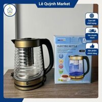 Ấm Siêu Tốc Amey Dung Tích 2.2L - Ấm Đun Nước Bình Thủy Tinh Thiết Kế Hiện Đại - Lê Quỳnh Market
