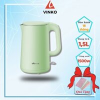 Ấm siêu tốc Bear dung tích 1.5l, ấm đun nước sôi nước nhanh chỉ trong 5p, bảo hành chính hãng 18 tháng ZDH-B15T1