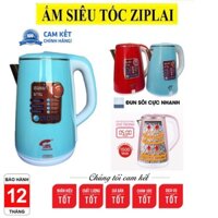 Ấm siêu tố́c bình đun nước 2 lớp JIPLAI Thái Lan 2.5L, chống nóng chống giật [Ảnh thật cuối]