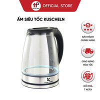 Ấm siêu tốc, bình đun nước thủy tinh KUSCHELN 1.8L BH chính hãng 2 năm