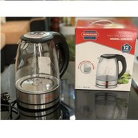 ẤM SIÊU TỐC, BÌNH ĐUN SIÊU TỐC THỦY TINH SUNHOUSE SHD1217 1,8 LÍT, THÂN BÌNH LÀM BẰNG THỦY TINH TRONG SUỐT