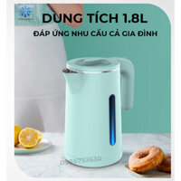 Ấm siêu tốc , Bình đun siêu tốc inox 2 LỚP lMAMA COOK ST185 1.8L hàng chính hãng đế đúc bảo hành 6 tháng (SHOP ĐỒ ĐIỆN )