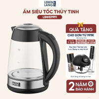 Ấm siêu tốc bình siêu tốc thủy tinh LEBENLANG LBWE9991, 1.7 lít, công suất 2200W - hàng chính hãng
