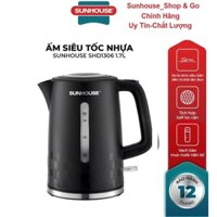 Ấm siêu tốc, bình siêu tốc nhựa cao cấp 1.7L SUNHOUSE SHD1306_Hàng chính hãng