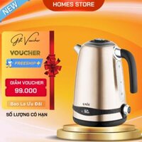 Ấm Siêu Tốc Cao Cấp Unie UEK1762C Tiêu Chuẩn Đức Vỏ 5 Lớp Inox Sang Trọng, Dung Tích 1.7 Lít Công Suất Cao 2200 W - Hàng Chính Hãng