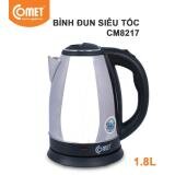 Ấm siêu tốc Comet CM8217 1.8L (Trắng phối đen)