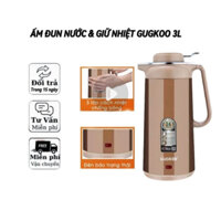 Ấm Siêu Tốc CUCKOO 2 Trong 1 Ủ Nóng Và Đun Nước, Bình Đun Siêu Tốc Kèm Phích Giữ Nhiệt 3L CUCKOO GD-ST30