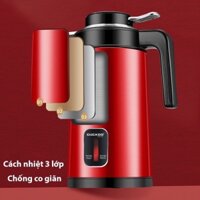 Ấm Siêu Tốc Đa Năng 2 In 1 GUGKOO, Ấm Đun Nước Kèm Bình Giữ Nhiệt Dung Tích 3L Chất Liệu Cao Cấp Không Gỉ Sôi Nhanh