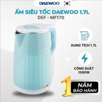 Ấm siêu tốc Daewoo DEK-MF170 1.7l công suất lớn 1500w nhanh sôi, bảo hành 12 tháng