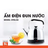 Ấm siêu tốc đế liền 5L ĐẠT TƯỜNG DTDL-04, Ấm điện nước ( Vòi dài ) Tự động ngắt khi nước sôi, Bảo Hành 12 Tháng