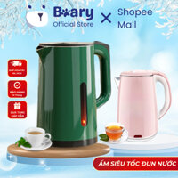 Ấm Siêu Tốc GUGKOO 2,5L, Ấm Đun Nước METIS Công Suất Cao 1500W Tự Ngắt Điện Khi Sôi, 2 Lớp Cách Nhiệt Chống Bỏng